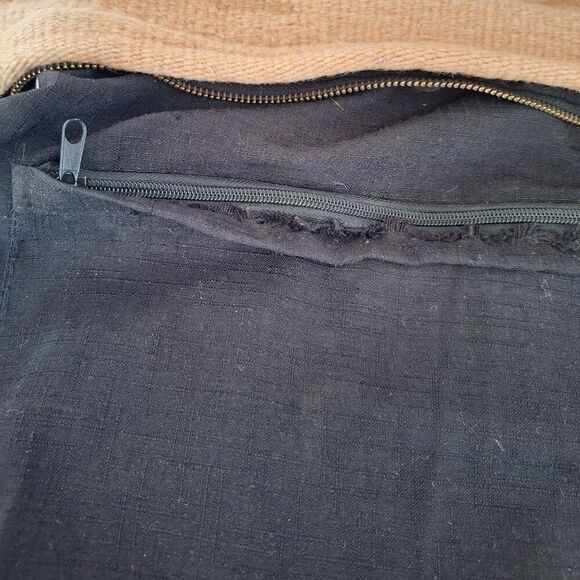 MZ 100% Wool and Leather Shoulder Bag Crossbody - Picture 11 of 13